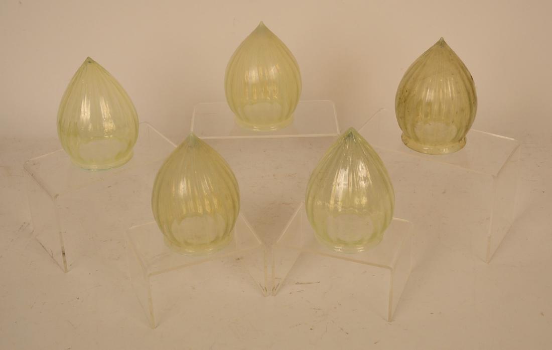 Five Hand Blown Art Glass Lamp Shades (1 of 4)
