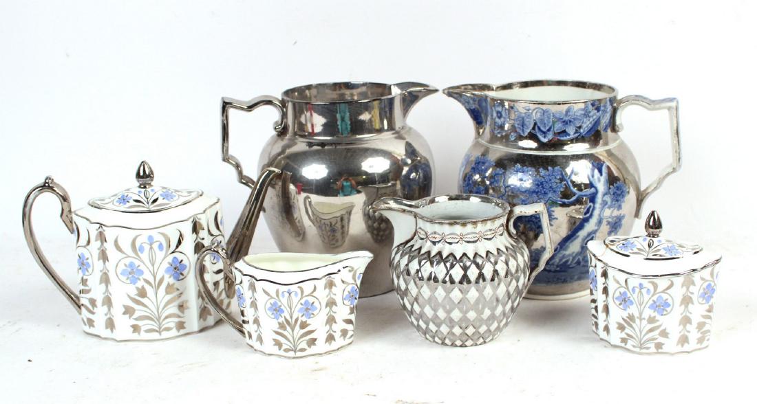 Wedgwood Silver Lustre Three Piece Tea Set (1 of 5)