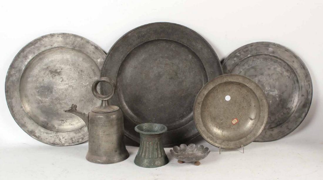 Group of Pewter Table Articles (1 of 6)