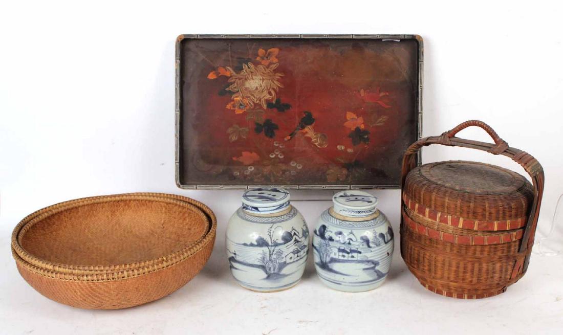 Two Chinese Export Covered Jars (1 of 7)