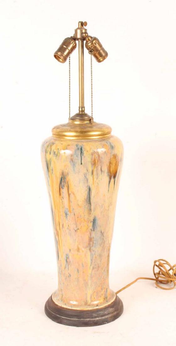 A Polychrome Glazed Earthenware Vase (1 of 2)