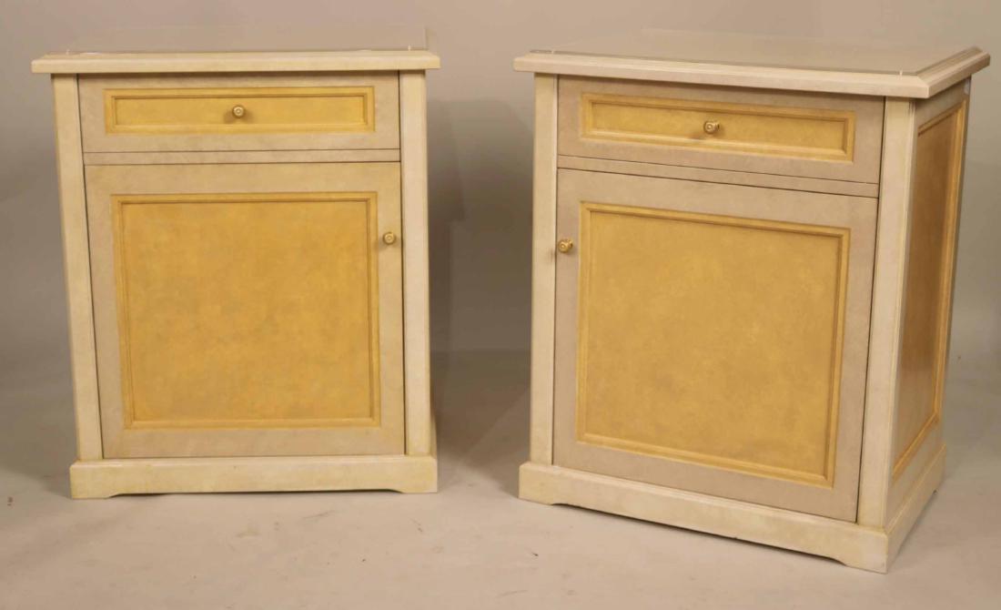 PAIR OF NEOCLASSICAL STYLE BEDSIDE CABINETS (1 of 6)