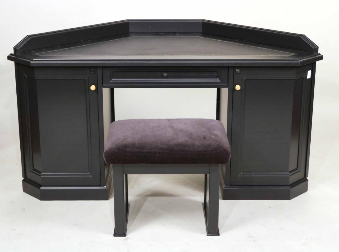 CONTEMPORARY EBONIZED CORNER DESK (1 of 8)