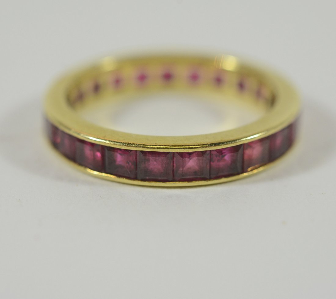 18K Yellow Gold & Ruby Eternity Band (1 of 4)