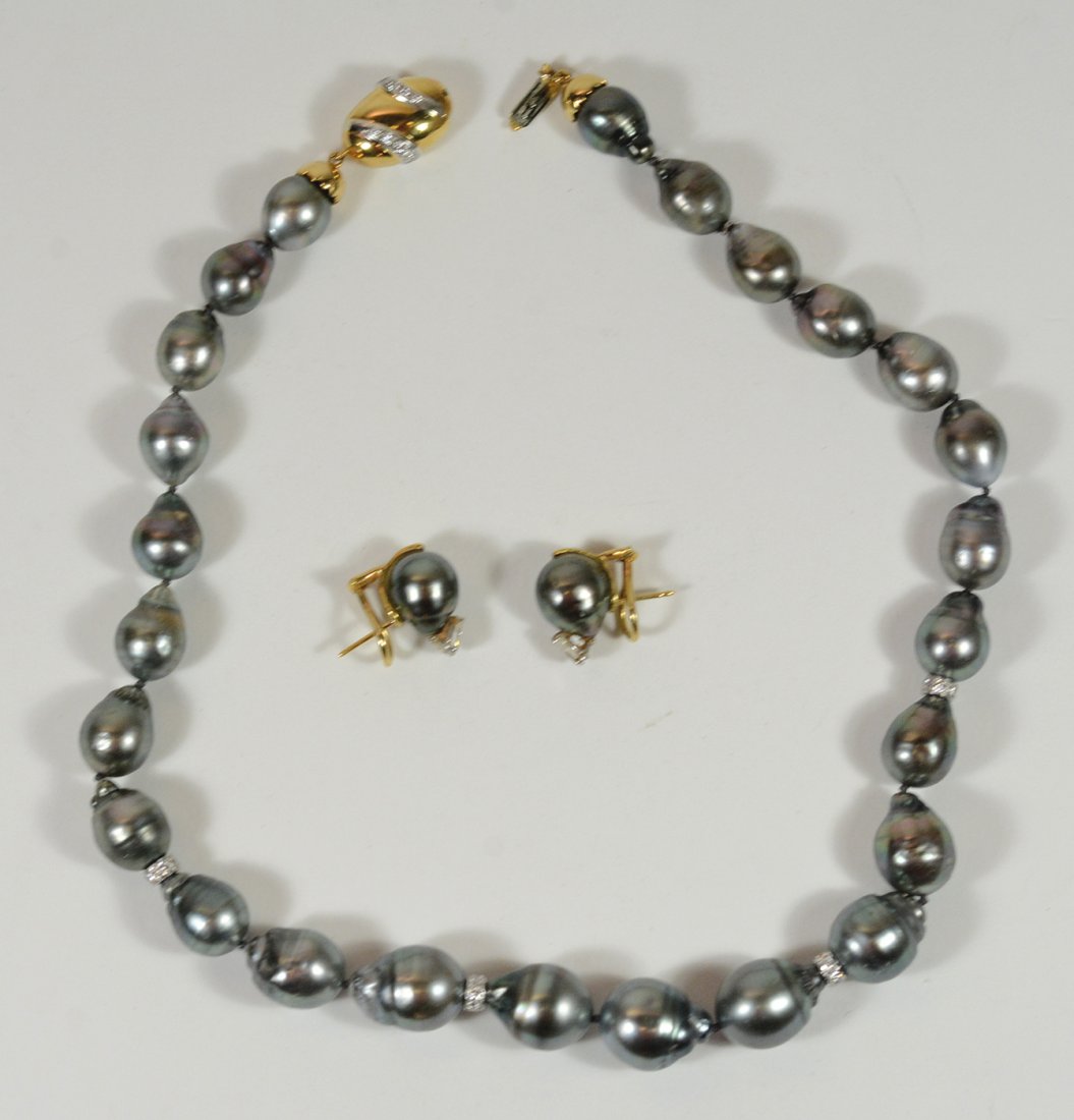 Baroque Tahitian Pearl & Diamond (1 of 5)