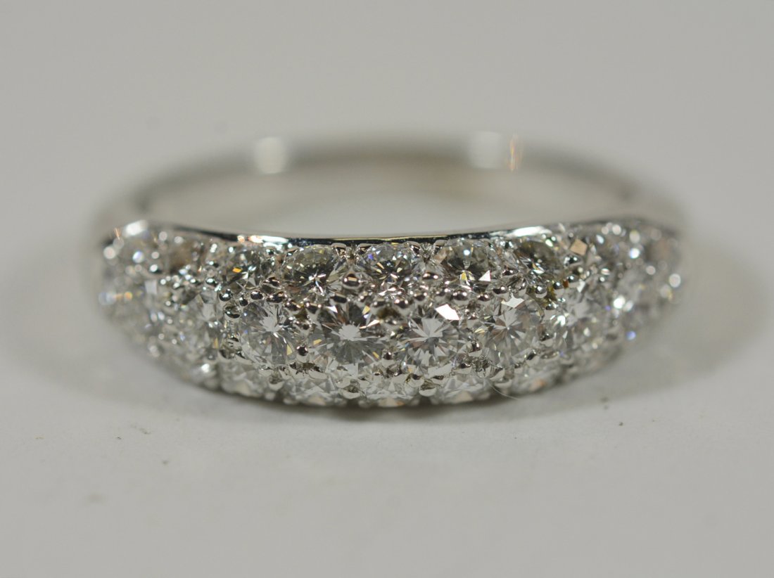Platinum & Pave Diamond Dome Ring (1 of 7)