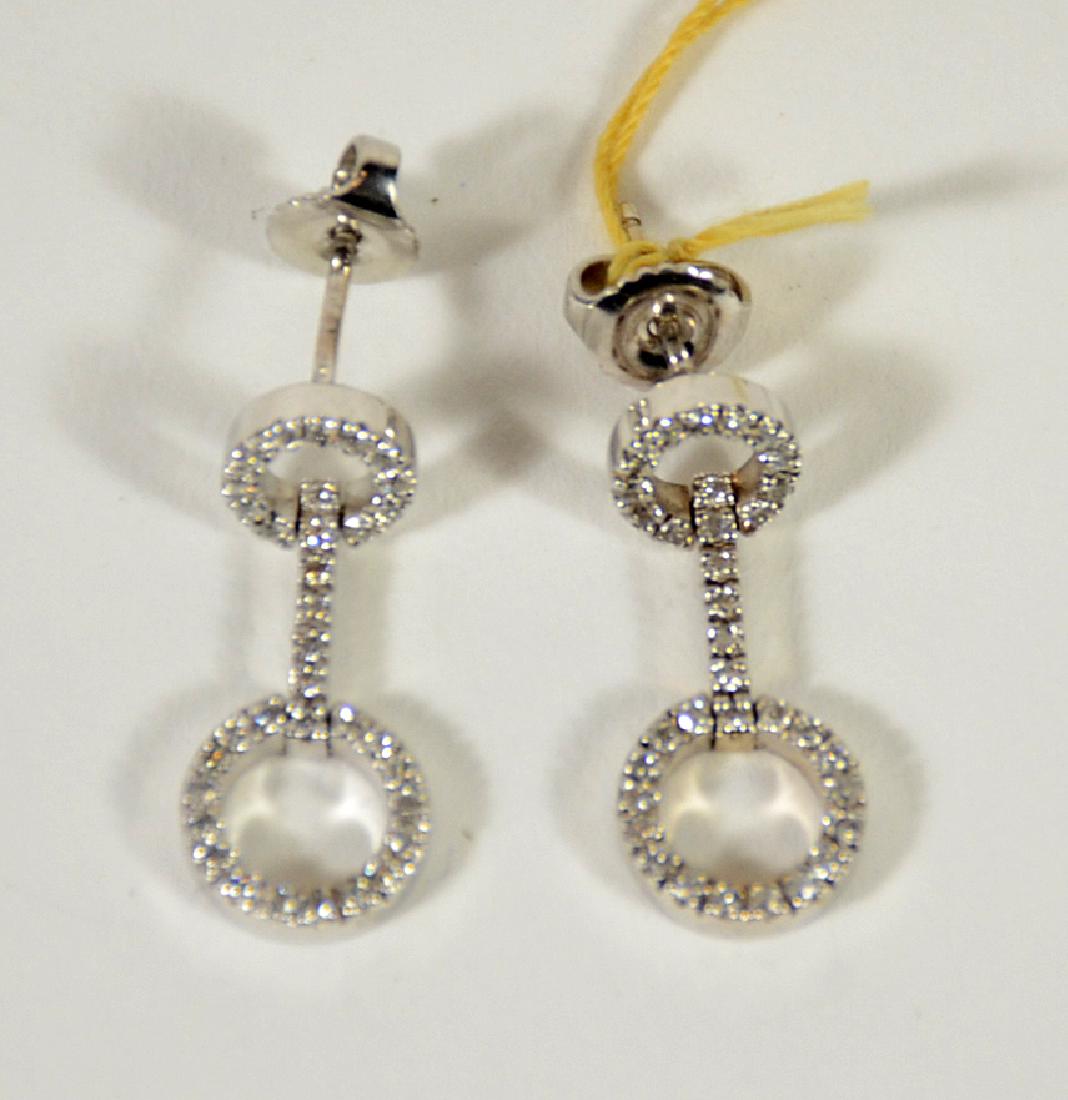 Pair of 14K White Gold Diamond Drop (1 of 3)