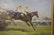 Oil on Canvas, "The Last Fence," Frank Wootton - 4