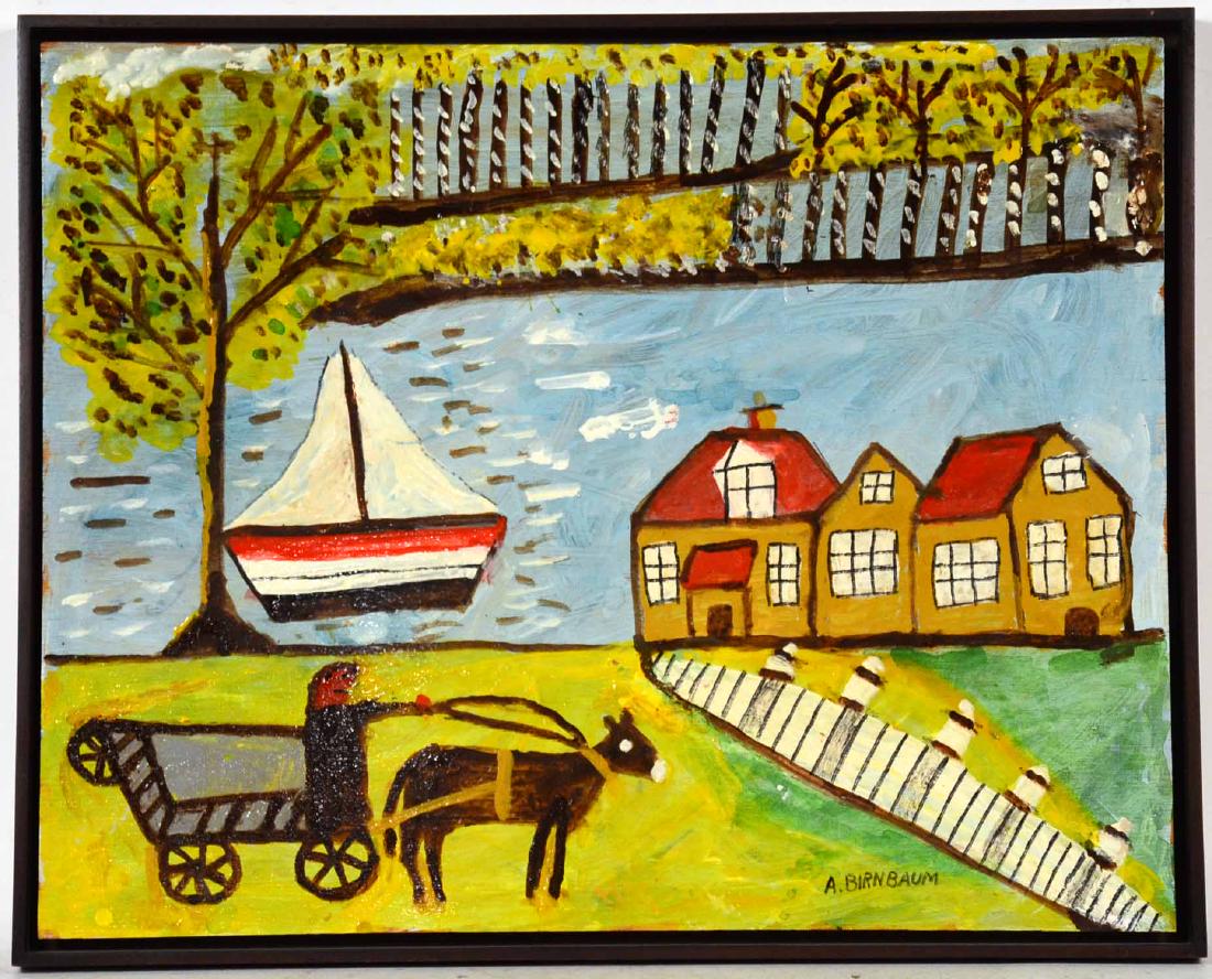 Oil on Panel, Lake and Forest Landscape (1 of 9)