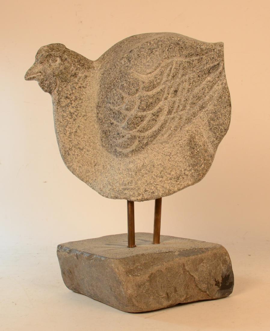 Carved Granite Chicken, Lise Becu (1 of 7)