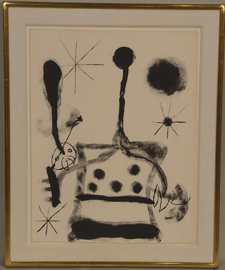 Lithograph, Joan Miro, Abstract in Black (1 of 7)