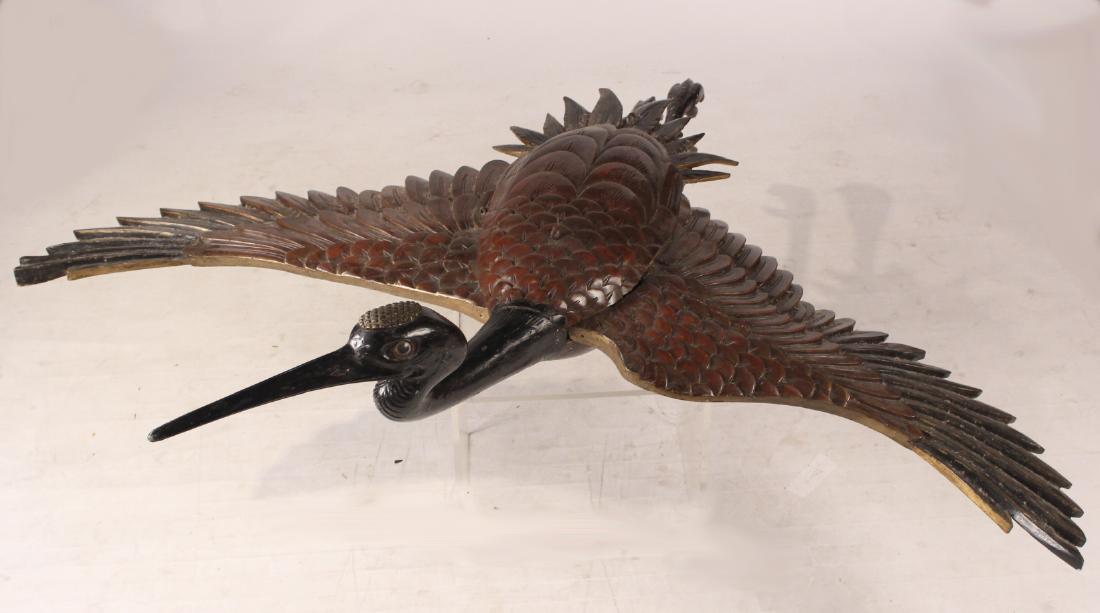 Regency Style Lacquered Pine Flying Heron (1 of 9)