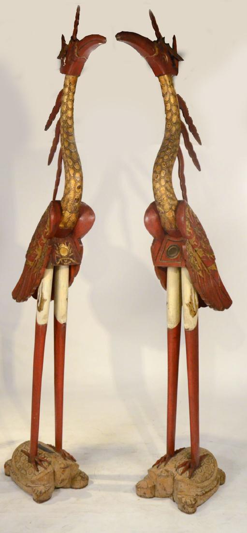 Pair of Regency Style Pine Stylized Herons (1 of 14)