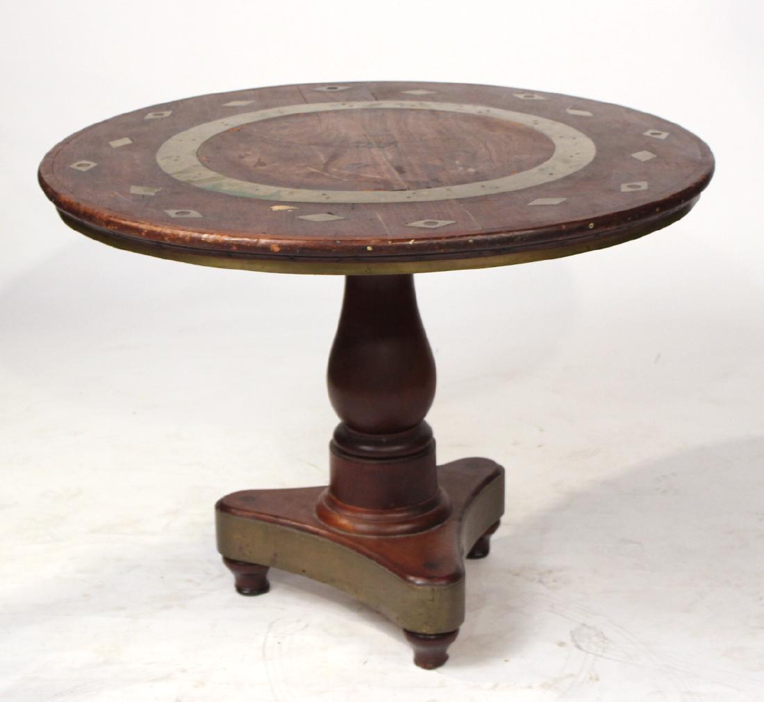 A Brass Mounted Hardwood Circular Table (1 of 6)