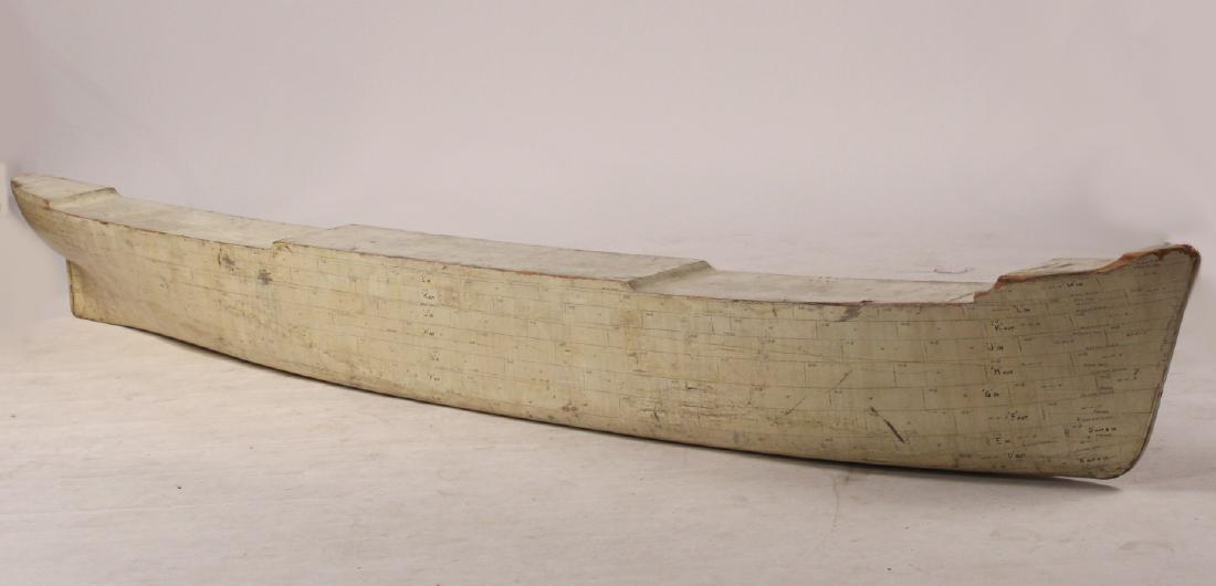 White-Painted Annotated Half Hull Ship Model (1 of 9)