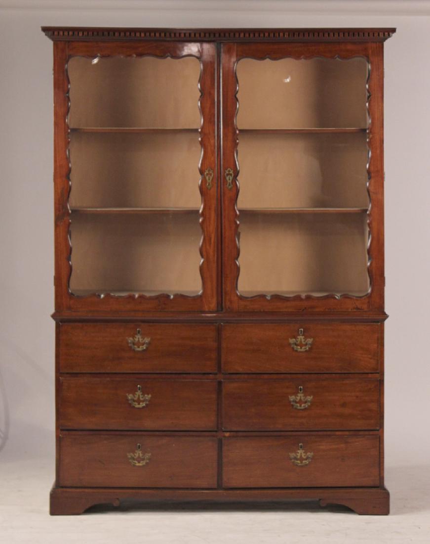 George II Mahogany Wall Cabinet (1 of 8)