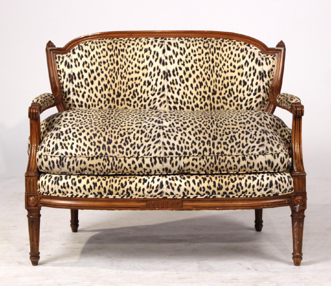 Louis XVI Style Beechwood Canape (1 of 6)