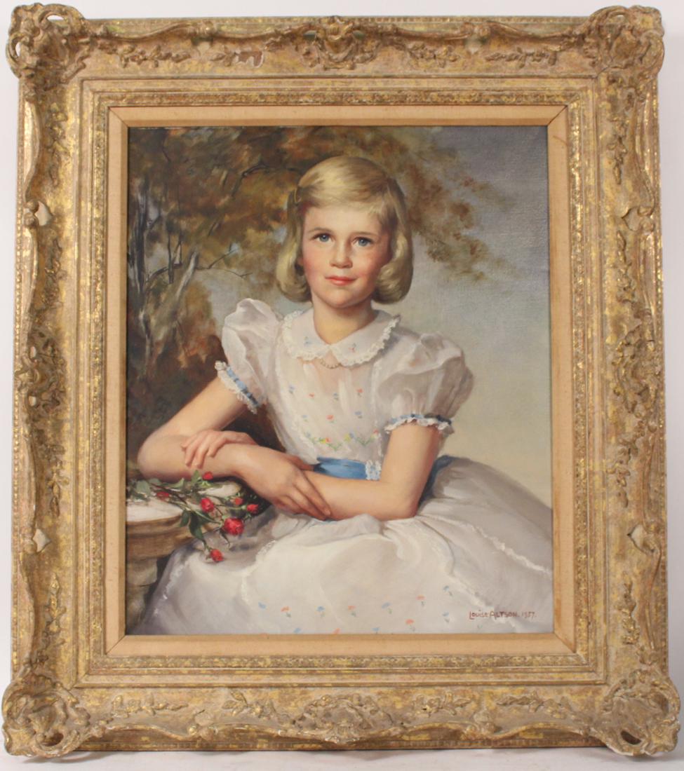Oil on Canvas, Portrait of Girl, Louise Alston (1 of 7)