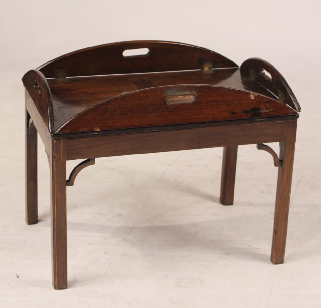 George III Style Mahogany Butler's Tray on Stand (1 of 3)