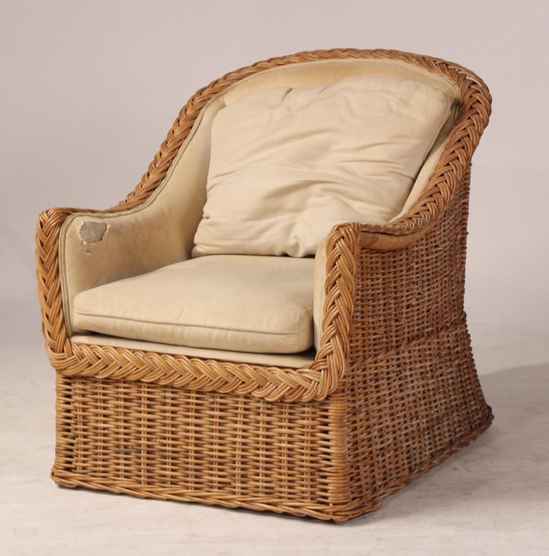 Modern Wicker Club Chair (1 of 3)