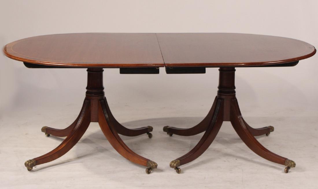 Regency Style Inlaid Mahogany Dining Table (1 of 5)