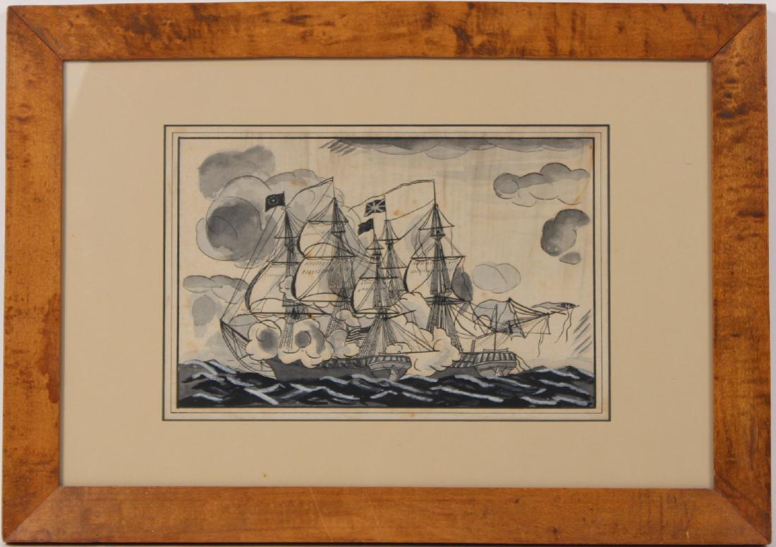 Watercolor, Maritime Battle (1 of 4)