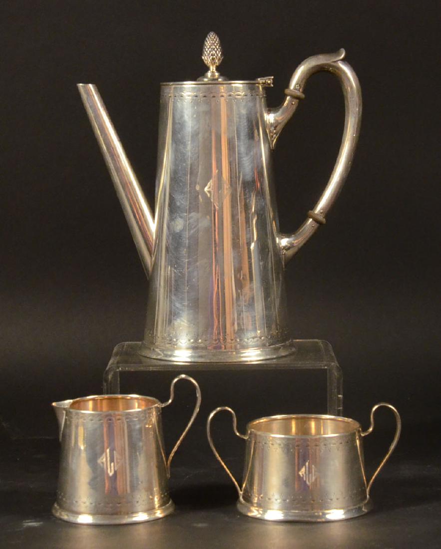 Wallace Sterling Three-piece Coffee Set (1 of 8)