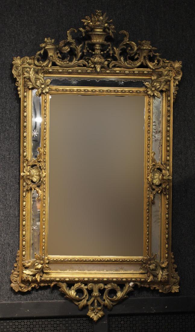 Louis XVI Style Giltwood Looking Glass (1 of 5)