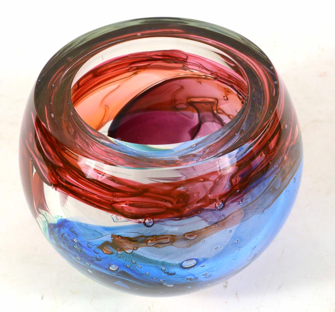Leon Applebaum Art Glass Bowl (1 of 6)