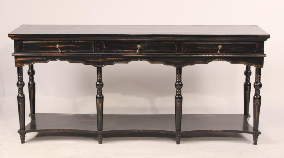 Black Painted Oak Welsh Dresser Base (1 of 5)