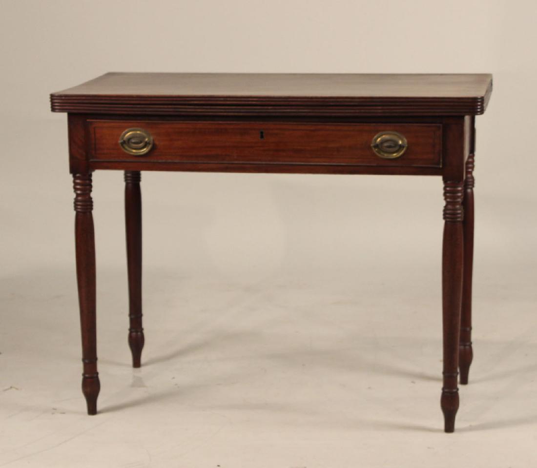 Federal Style Mahogany Gate-Leg Games Table (1 of 7)