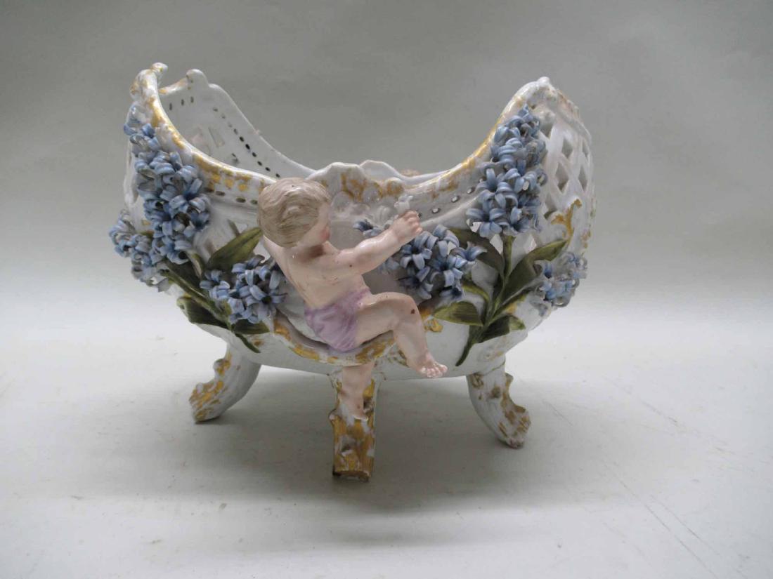 GERMAN PORCELAIN FOOTED COMPOTE (1 of 6)