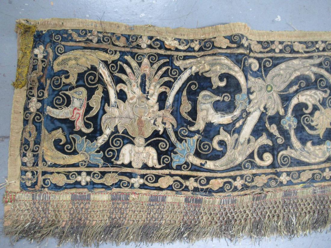 EARLY EMBROIDERED WALL HANGING (1 of 4)