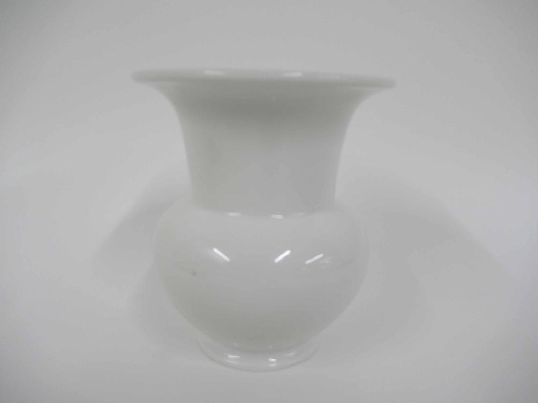 KPM WHITE PORCELAIN VASE: Diminutive in size. 3 1/2" dia x 3 3/4" tall