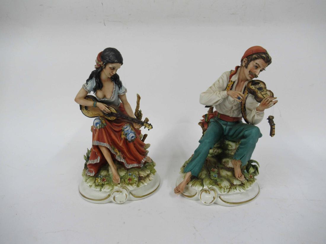 Two Capo di Monte Porcelain Figurines (1 of 8)