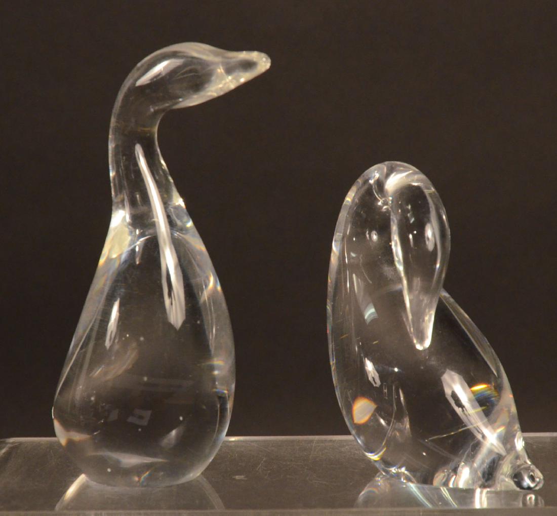 Steuben Glass Duck and Swan Figures (1 of 4)