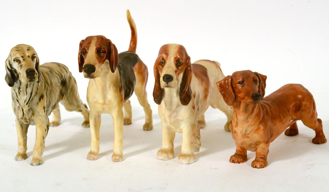 Four Royal Doulton Porcelain Dog Figures (1 of 8)