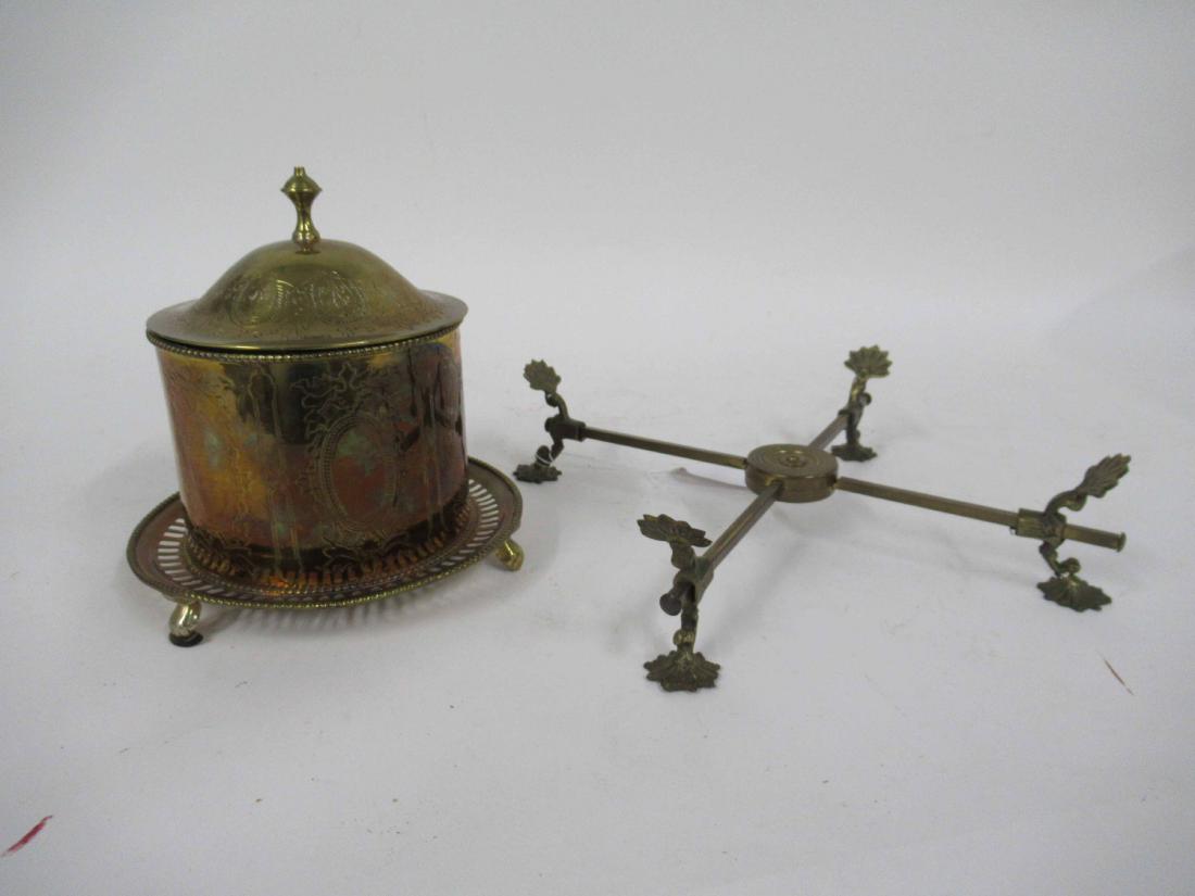 Brass Covered Tobacco Jar (1 of 4)