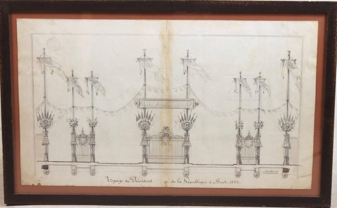 Mixed Media on Paper, Gates and Banners (1 of 5)