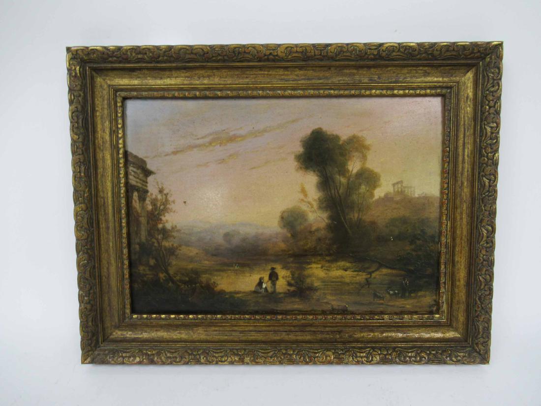 Oil on board continental landscape (1 of 5)