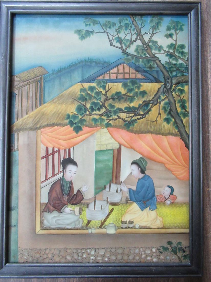 Two Oriental eglomise (1 of 6)