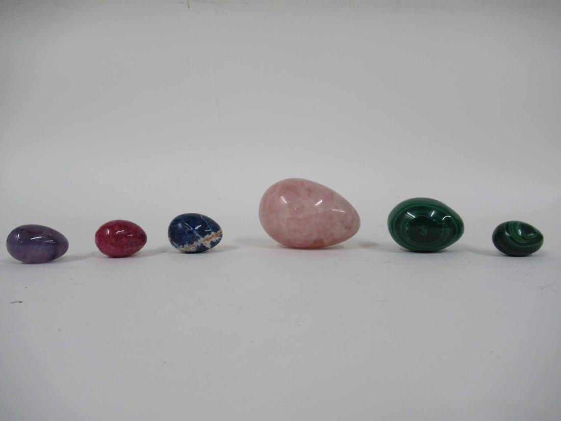 Six Assorted stone eggs (1 of 5)