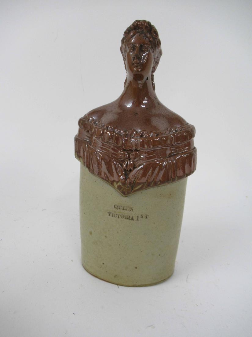Queen Victoria stoneware bottle (1 of 6)