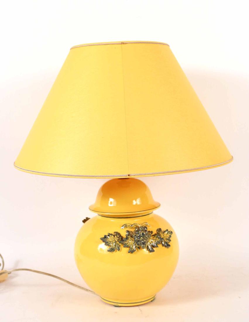 Yellow Glazed Covered Ceramic Jar (1 of 5)