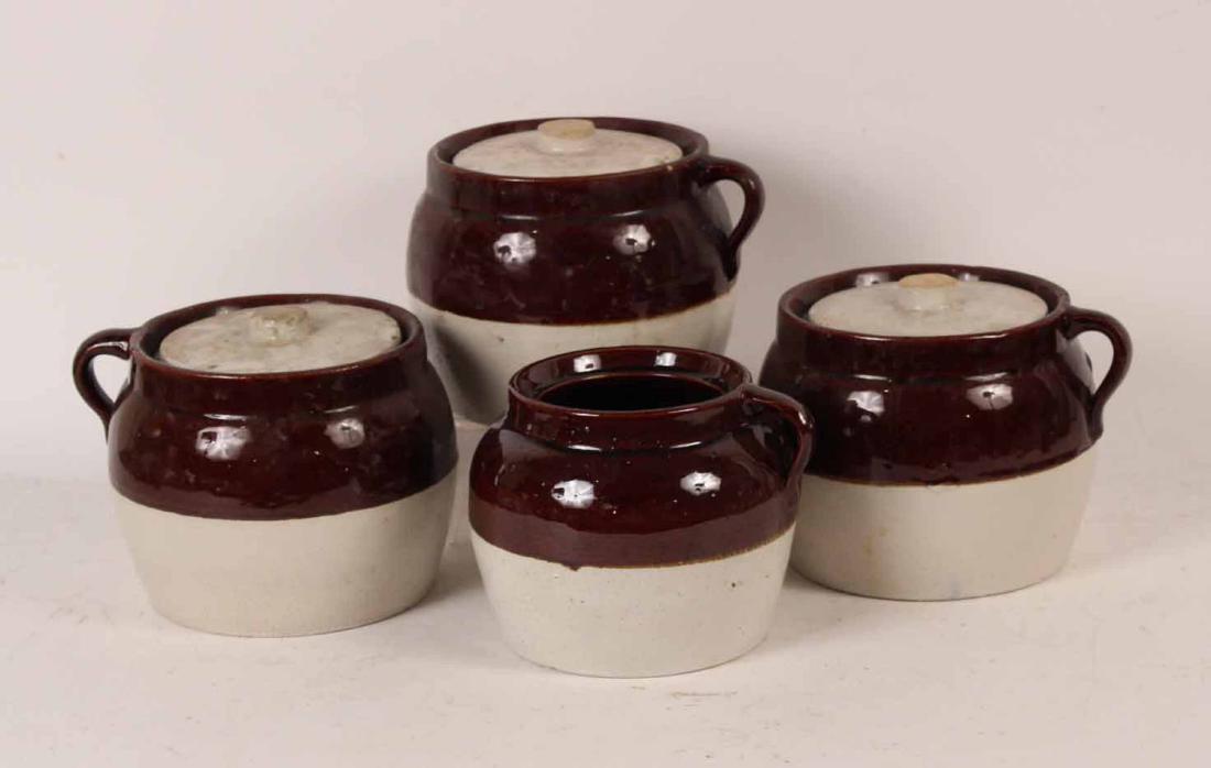 Three Stoneware Boston Bean Pots (1 of 7)