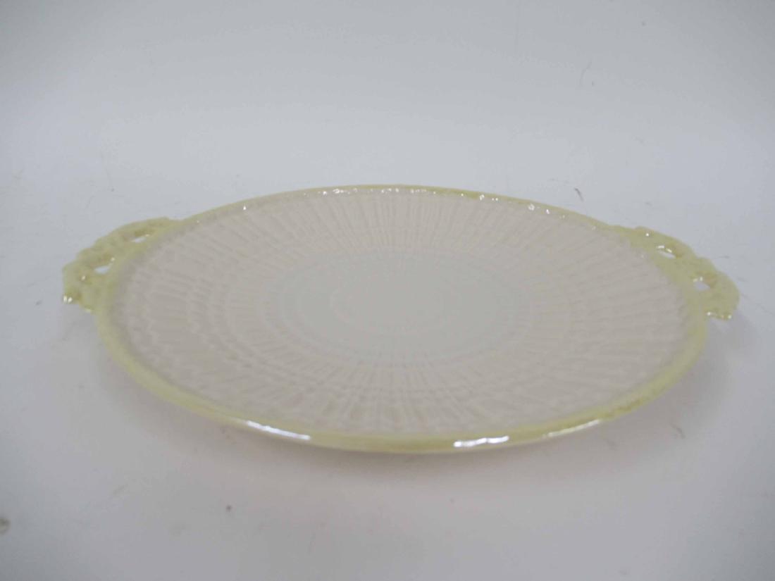 DOUBLE HANDLED BELLEEK SERVING TRAY (1 of 4)