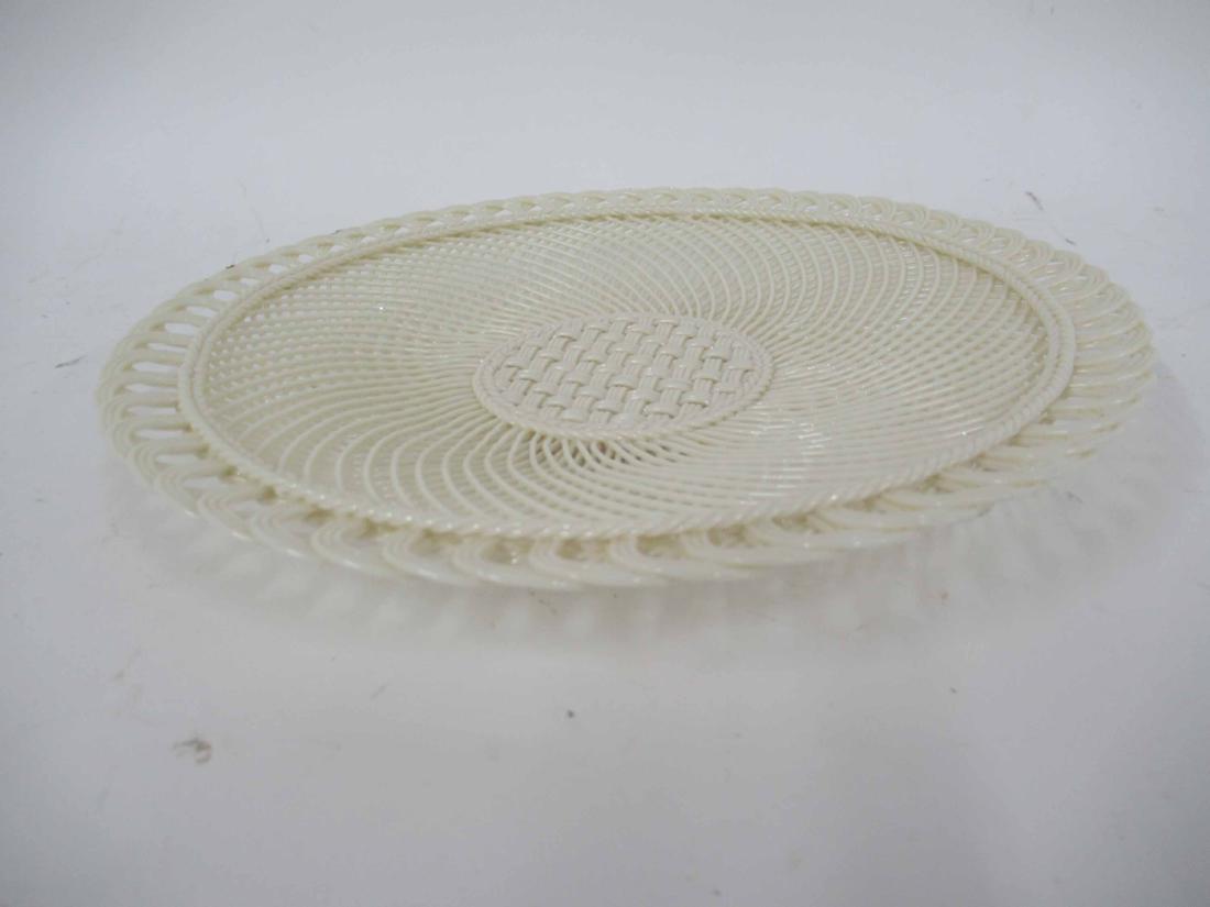 BELLEEK BASKET WEAVE PATTERN TRAY (1 of 4)