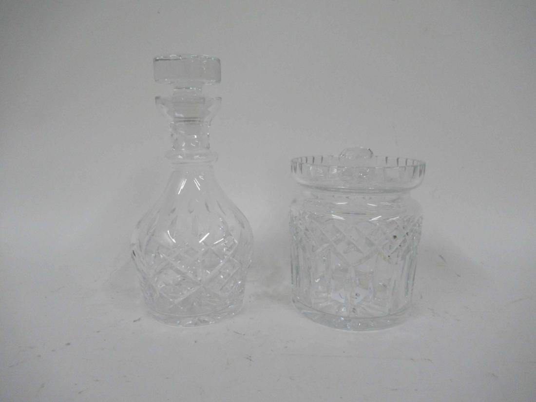 COLORLESS WATERFORD BISCUIT JAR (1 of 3)