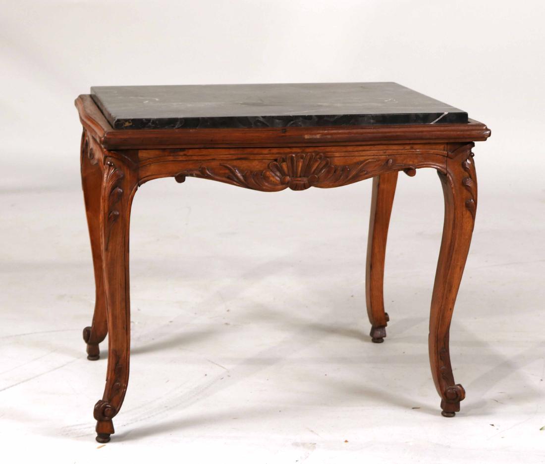 Louis XV Style Marble Top Low Side Table (1 of 5)