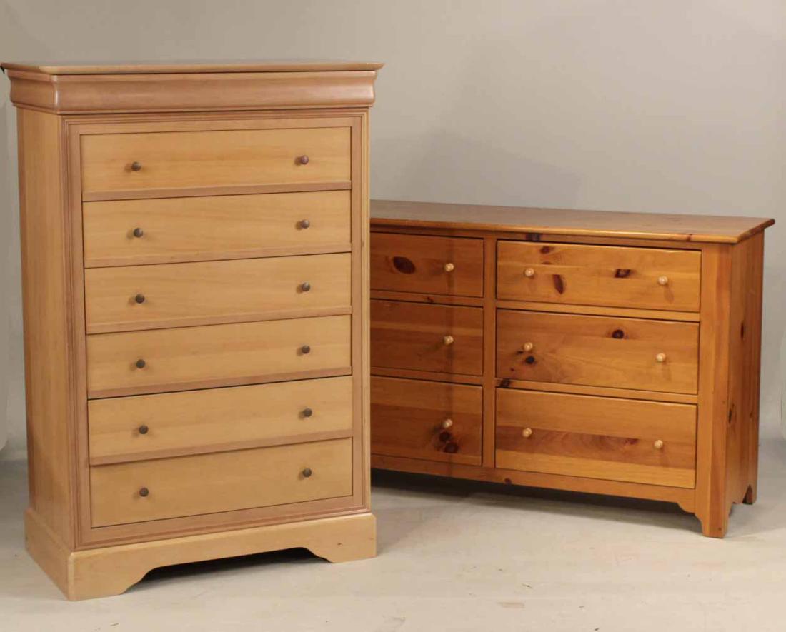 Pine Low Chest of Drawers (1 of 9)